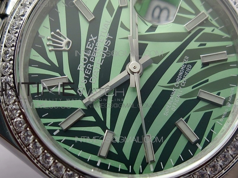 DateJust 36 SS 126284 BP 1:1 Best Edition New Green Dial on Jubilee Bracelet