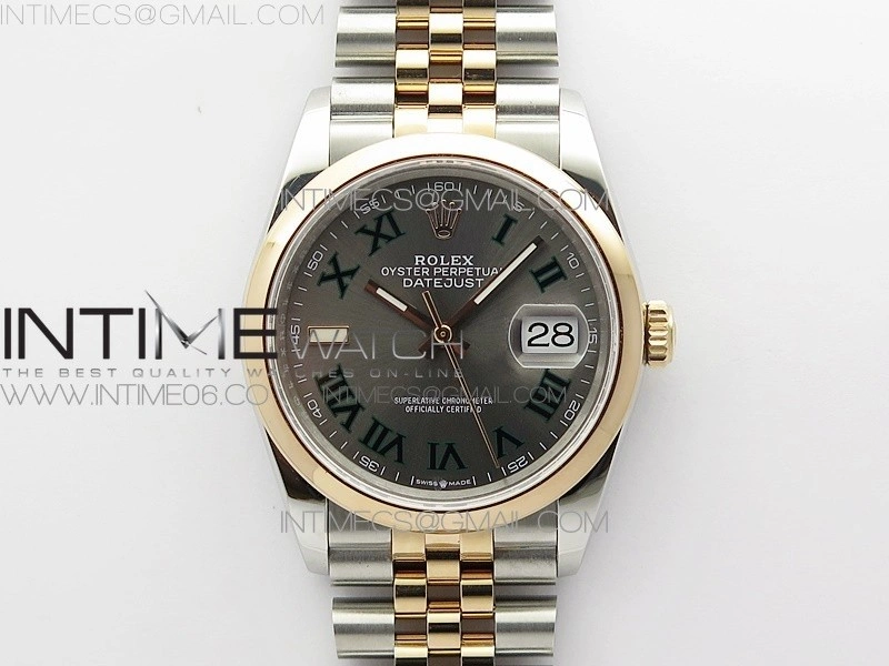 DateJust 36 SS RG 126201 BP 1:1 Best Edition Gray Dial on Jubilee Bracelet