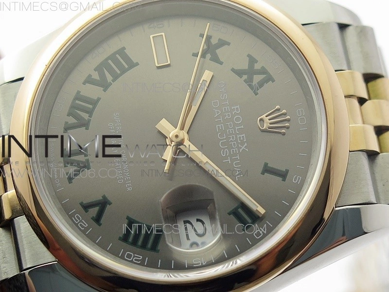 DateJust 36 SS RG 126201 BP 1:1 Best Edition Gray Dial on Jubilee Bracelet