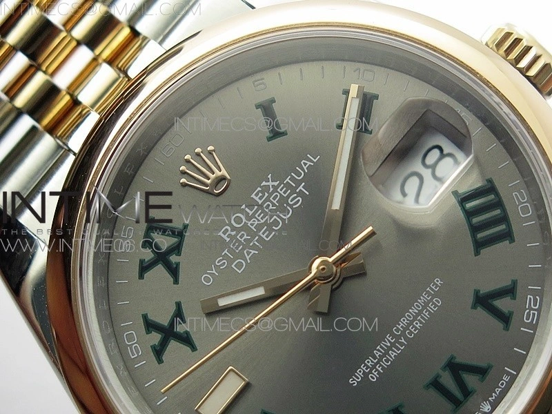 DateJust 36 SS RG 126201 BP 1:1 Best Edition Gray Dial on Jubilee Bracelet