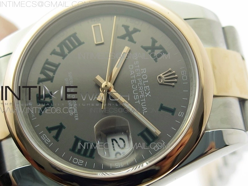 DateJust 36 SS RG 126201 BP 1:1 Best Edition Gray Dial on Oyster Bracelet