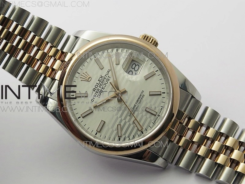 DateJust 36 SS RG 126201 BP 1:1 Best Edition Silver Dial on Jubilee Bracelet