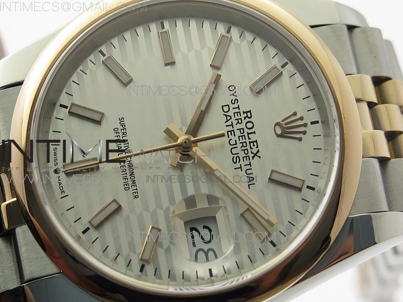DateJust 36 SS RG 126201 BP 1:1 Best Edition Silver Dial on Jubilee Bracelet
