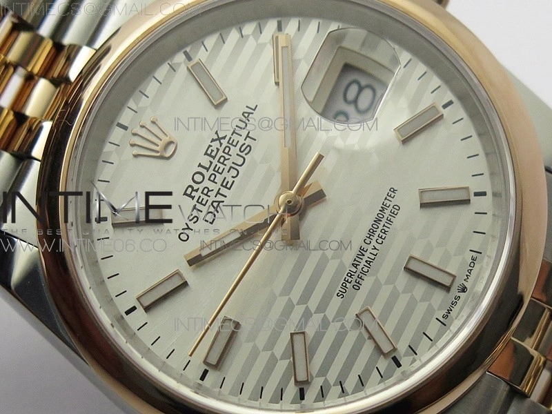 DateJust 36 SS RG 126201 BP 1:1 Best Edition Silver Dial on Jubilee Bracelet