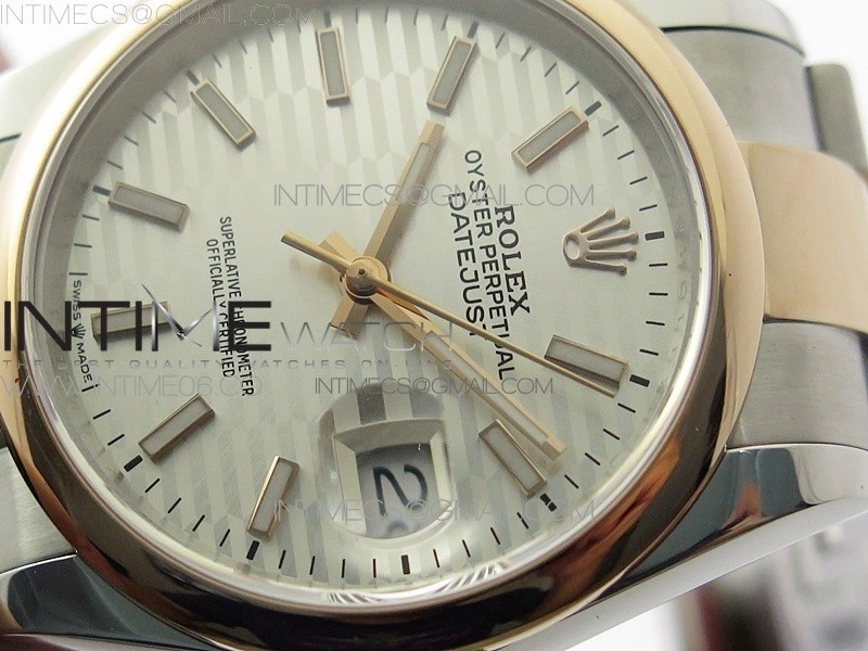 DateJust 36 SS RG 126201 BP 1:1 Best Edition Silver Dial on Oyster Bracelet