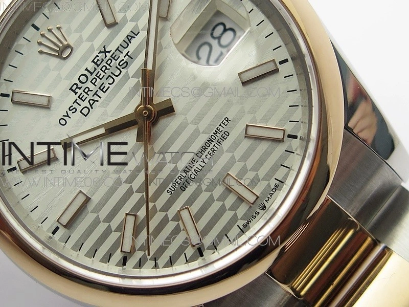 DateJust 36 SS RG 126201 BP 1:1 Best Edition Silver Dial on Oyster Bracelet