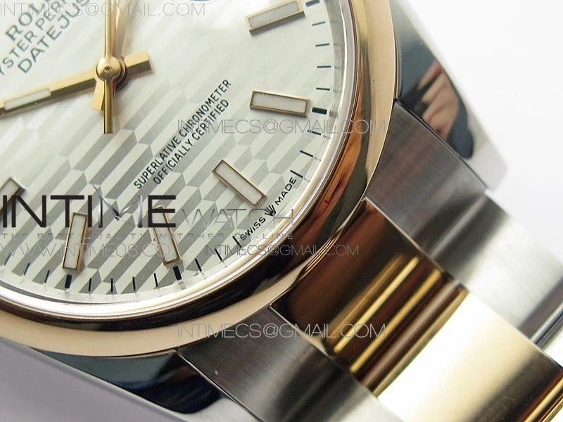 DateJust 36 SS RG 126201 BP 1:1 Best Edition Silver Dial on Oyster Bracelet