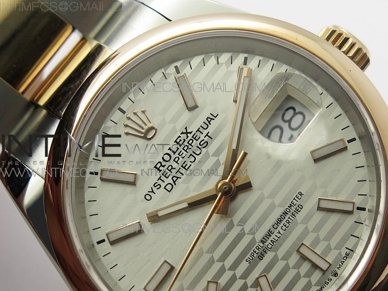 DateJust 36 SS RG 126201 BP 1:1 Best Edition Silver Dial on Oyster Bracelet