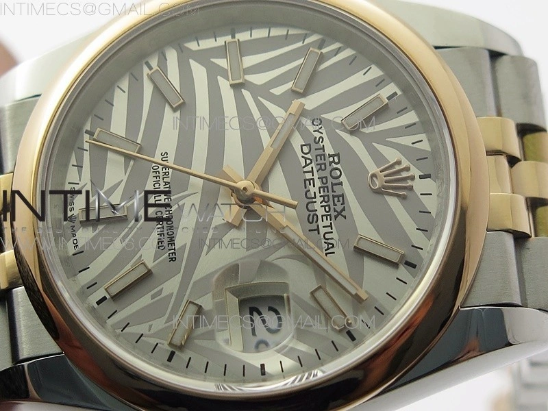 DateJust 36 SS RG 126201 BP 1:1 Best Edition Silver Gray Dial on Jubilee Bracelet