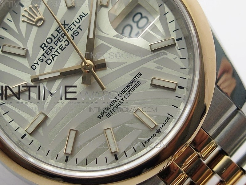 DateJust 36 SS RG 126201 BP 1:1 Best Edition Silver Gray Dial on Jubilee Bracelet
