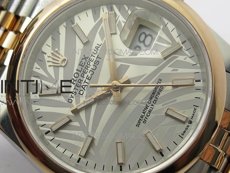 DateJust 36 SS RG 126201 BP 1:1 Best Edition Silver Gray Dial on Jubilee Bracelet