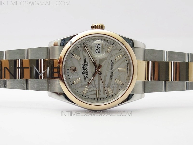 DateJust 36 SS RG 126201 BP 1:1 Best Edition Silver Gray Dial on Oyster Bracelet