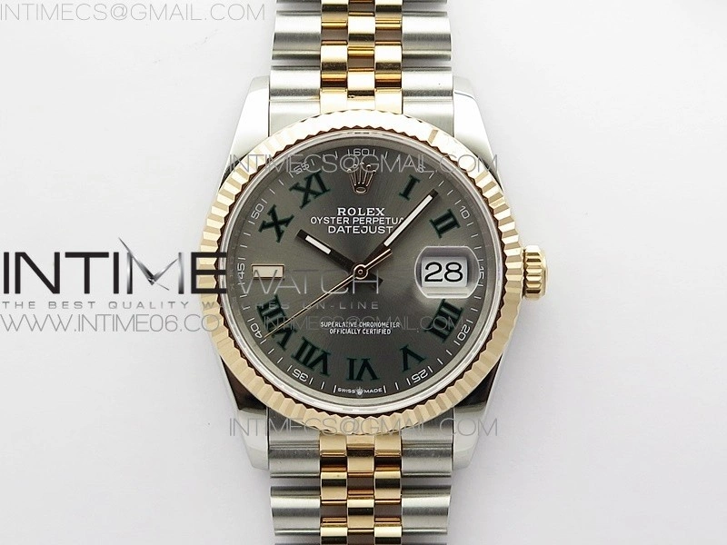 DateJust 36 SS RG 126231 BP 1:1 Best Edition Gray Dial on Jubilee Bracelet