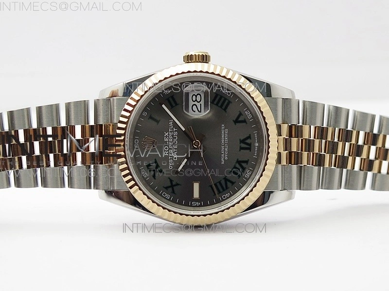 DateJust 36 SS RG 126231 BP 1:1 Best Edition Gray Dial on Jubilee Bracelet