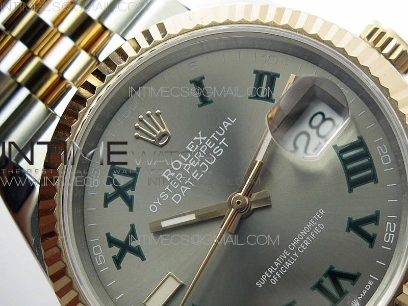 DateJust 36 SS RG 126231 BP 1:1 Best Edition Gray Dial on Jubilee Bracelet