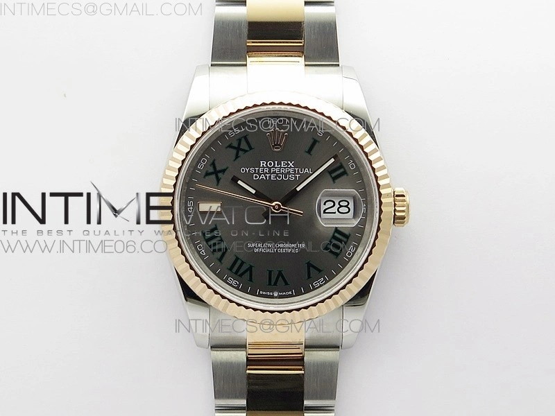 DateJust 36 SS RG 126231 BP 1:1 Best Edition Gray Dial on Oyster Bracelet