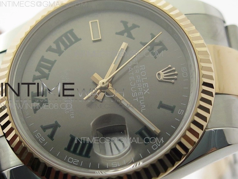 DateJust 36 SS RG 126231 BP 1:1 Best Edition Gray Dial on Oyster Bracelet