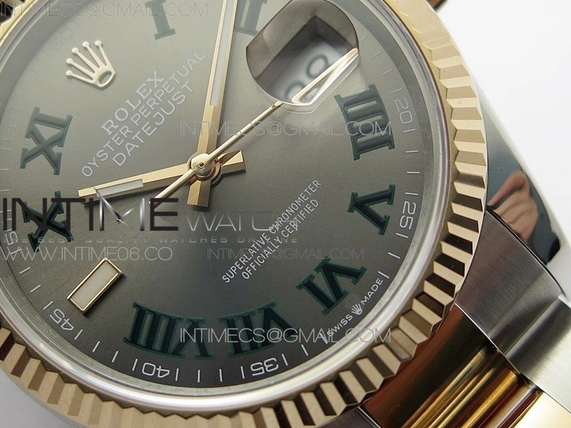 DateJust 36 SS RG 126231 BP 1:1 Best Edition Gray Dial on Oyster Bracelet