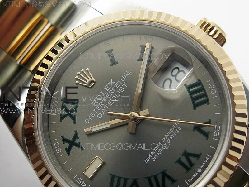 DateJust 36 SS RG 126231 BP 1:1 Best Edition Gray Dial on Oyster Bracelet