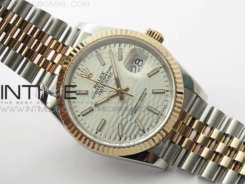 DateJust 36 SS RG 126231 BP 1:1 Best Edition Silevr Dial on Oyster Bracelet