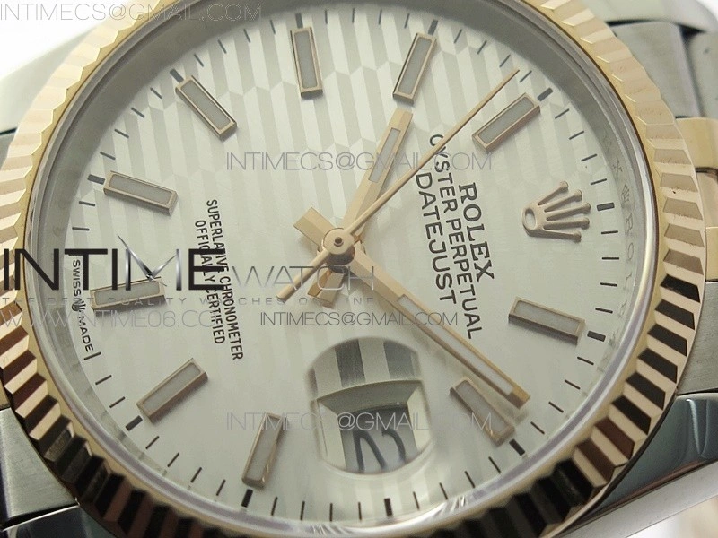 DateJust 36 SS RG 126231 BP 1:1 Best Edition Silevr Dial on Oyster Bracelet