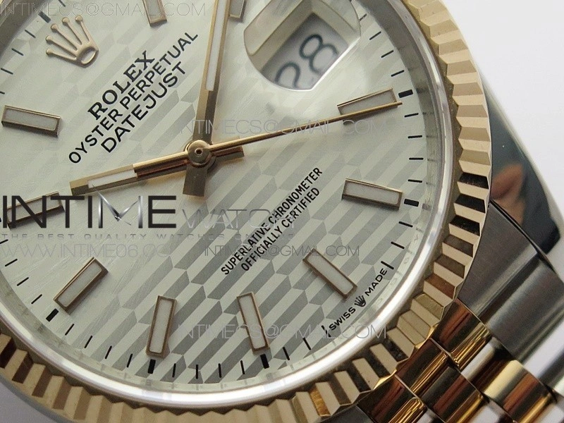 DateJust 36 SS RG 126231 BP 1:1 Best Edition Silevr Dial on Oyster Bracelet