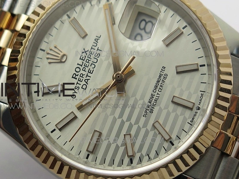 DateJust 36 SS RG 126231 BP 1:1 Best Edition Silevr Dial on Oyster Bracelet