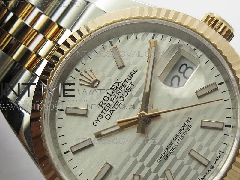 DateJust 36 SS RG 126231 BP 1:1 Best Edition Silevr Dial on Oyster Bracelet