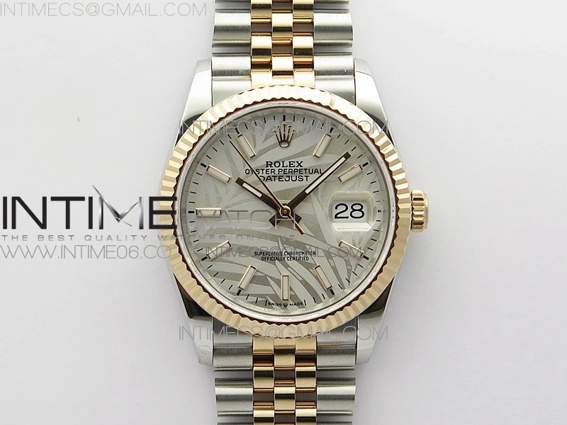 DateJust 36 SS RG 126231 BP 1:1 Best Edition Silevr Gray Dial on Jubilee Bracelet