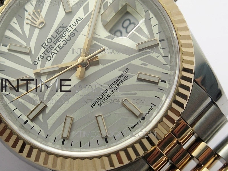 DateJust 36 SS RG 126231 BP 1:1 Best Edition Silevr Gray Dial on Jubilee Bracelet