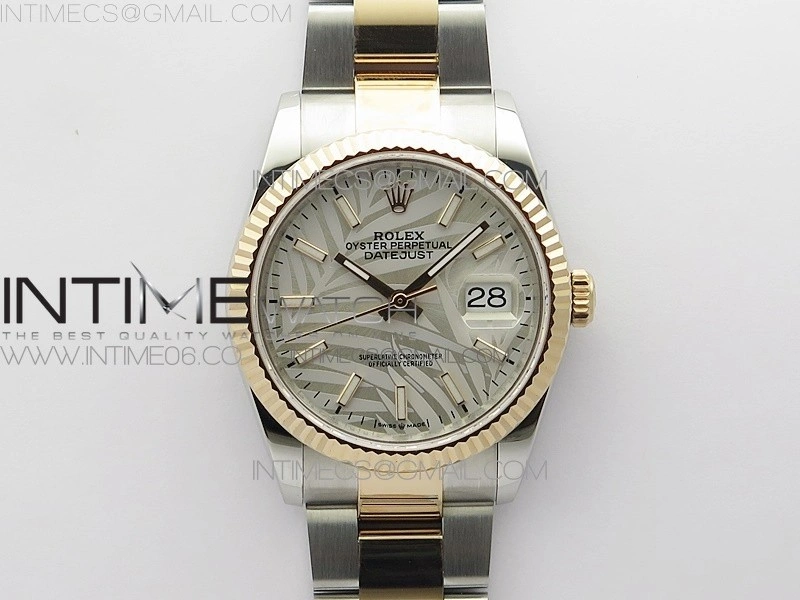 DateJust 36 SS RG 126231 BP 1:1 Best Edition Silevr Gray Dial on Oyster Bracelet