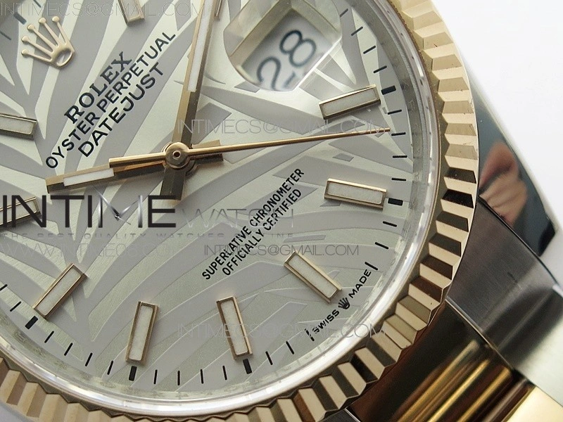 DateJust 36 SS RG 126231 BP 1:1 Best Edition Silevr Gray Dial on Oyster Bracelet