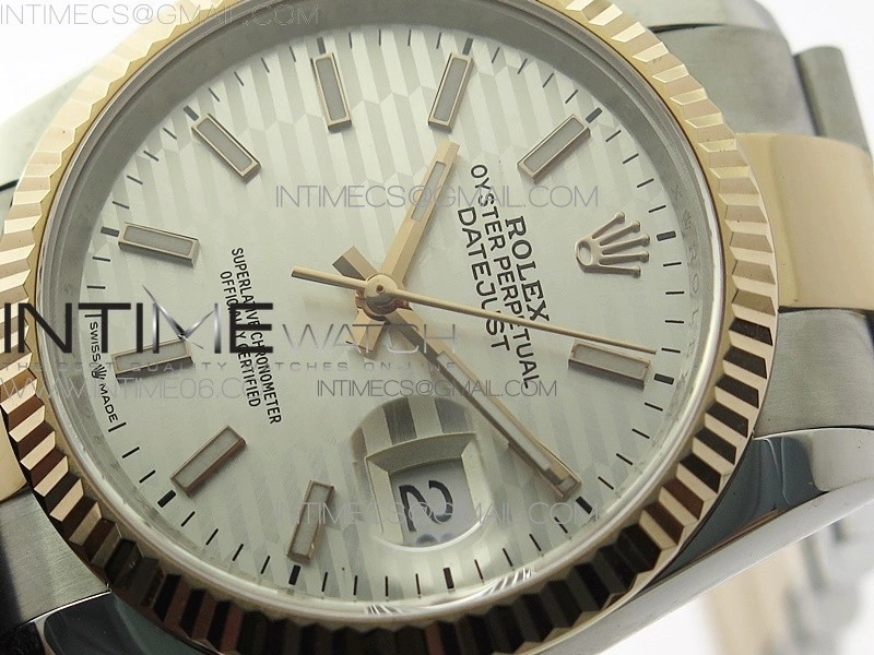 DateJust 36 SS RG 126231 BP 1:1 Best Edition Silver Dial on Oyster Bracelet
