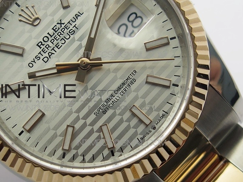 DateJust 36 SS RG 126231 BP 1:1 Best Edition Silver Dial on Oyster Bracelet