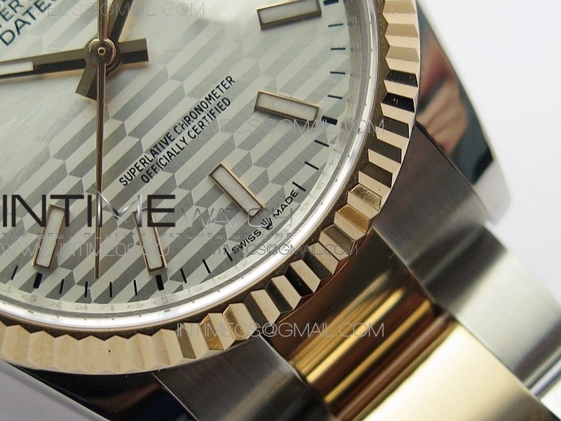 DateJust 36 SS RG 126231 BP 1:1 Best Edition Silver Dial on Oyster Bracelet