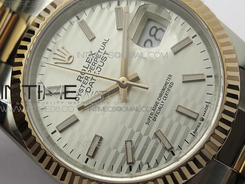 DateJust 36 SS RG 126231 BP 1:1 Best Edition Silver Dial on Oyster Bracelet