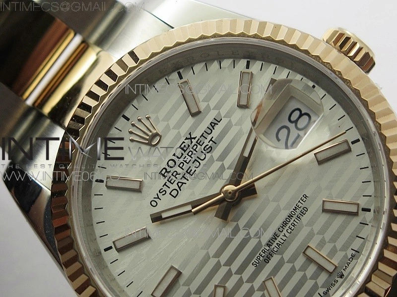 DateJust 36 SS RG 126231 BP 1:1 Best Edition Silver Dial on Oyster Bracelet