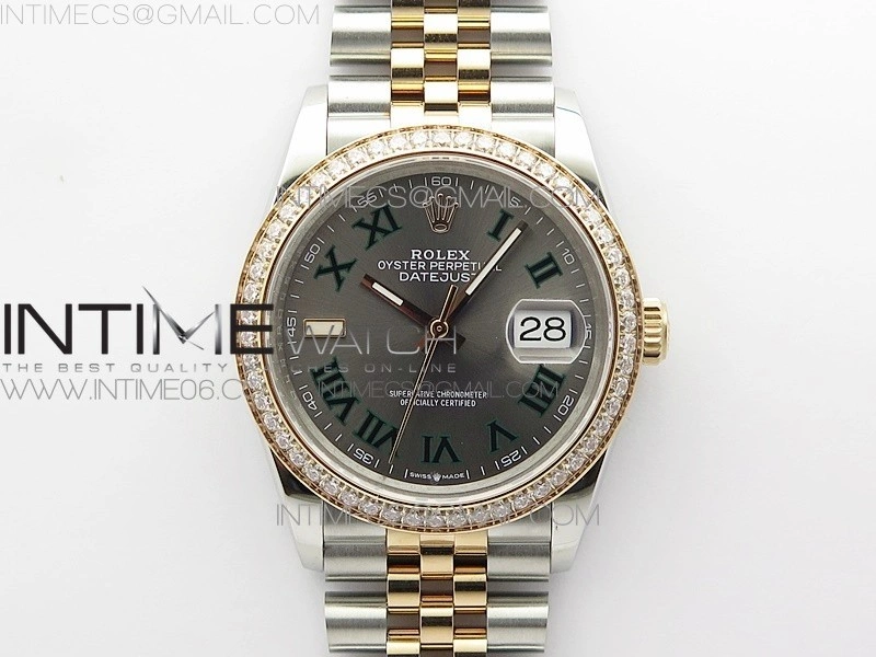 DateJust 36 SS RG 126281 BP 1:1 Best Edition Gray Dial on Jubilee Bracelet