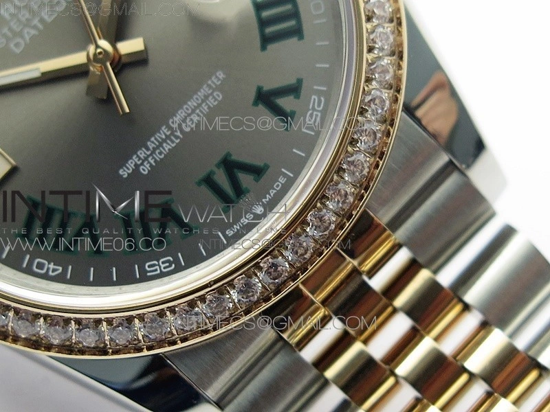 DateJust 36 SS RG 126281 BP 1:1 Best Edition Gray Dial on Jubilee Bracelet