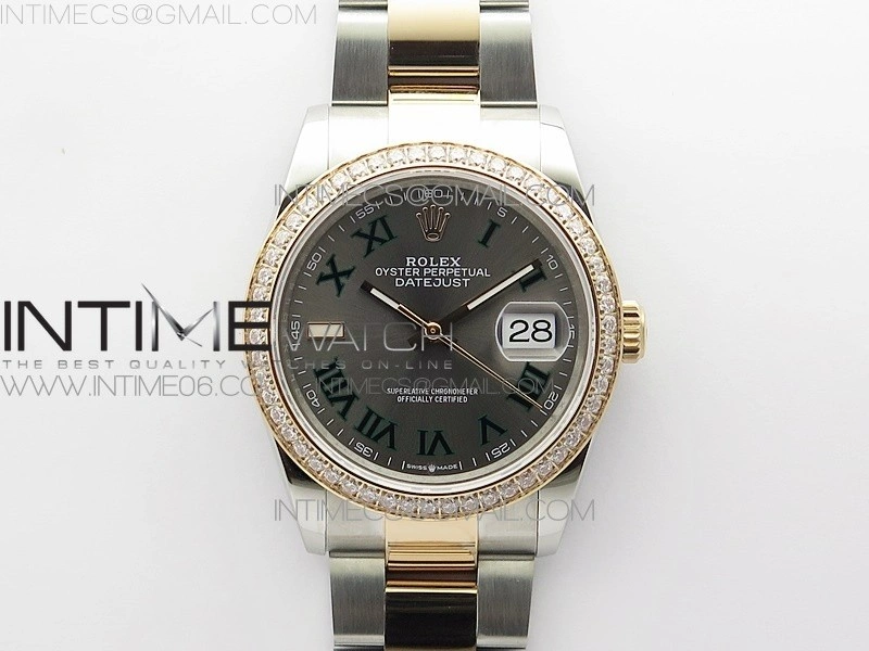 DateJust 36 SS RG 126281 BP 1:1 Best Edition Gray Dial on Oyster Bracelet