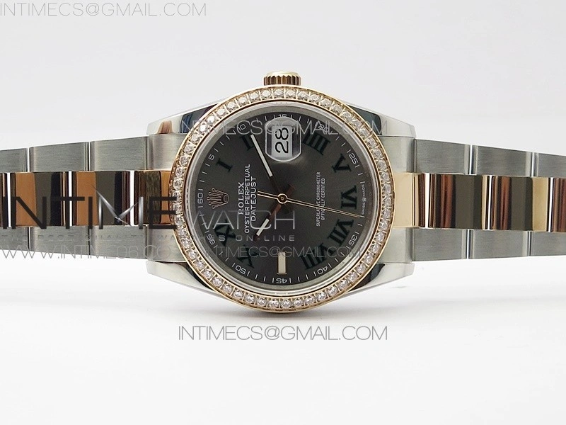 DateJust 36 SS RG 126281 BP 1:1 Best Edition Gray Dial on Oyster Bracelet
