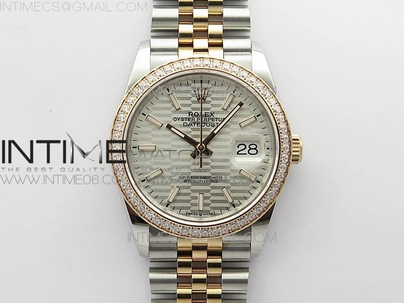 DateJust 36 SS RG 126281 BP 1:1 Best Edition Silver Dial on Jubilee Bracelet