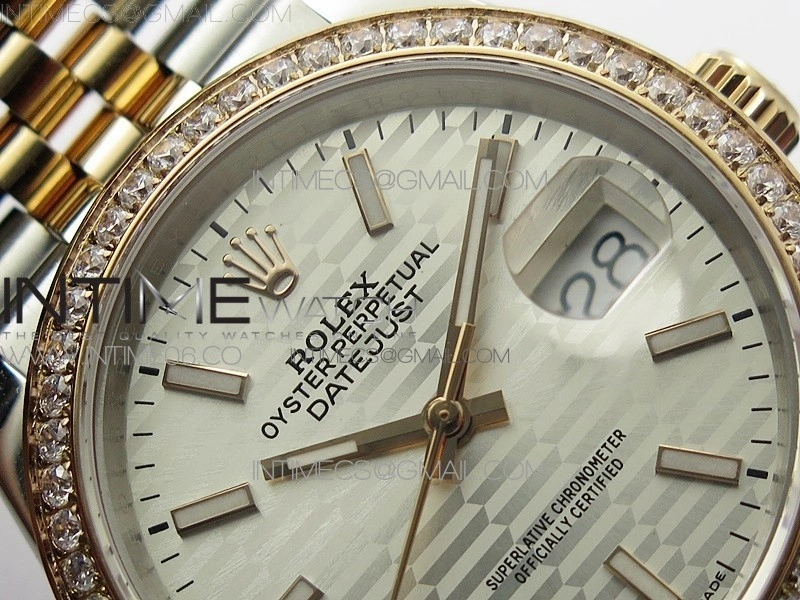 DateJust 36 SS RG 126281 BP 1:1 Best Edition Silver Dial on Jubilee Bracelet