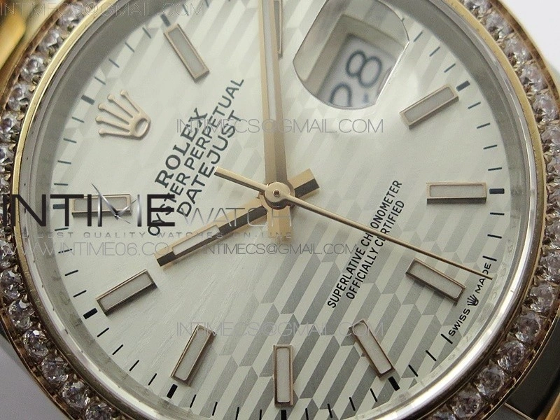 DateJust 36 SS RG 126281 BP 1:1 Best Edition Silver Dial on Oyster Bracelet