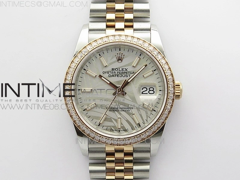DateJust 36 SS RG 126281 BP 1:1 Best Edition Silver Gray Dial on Jubilee Bracelet