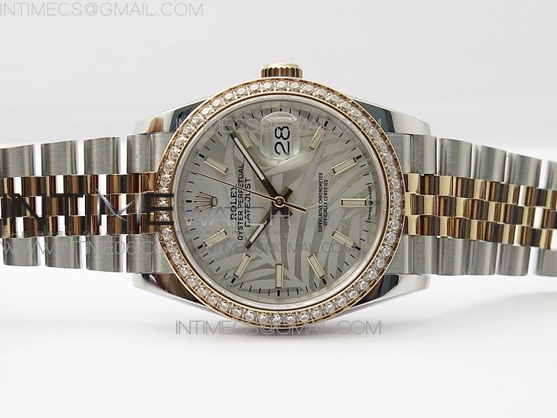 DateJust 36 SS RG 126281 BP 1:1 Best Edition Silver Gray Dial on Jubilee Bracelet
