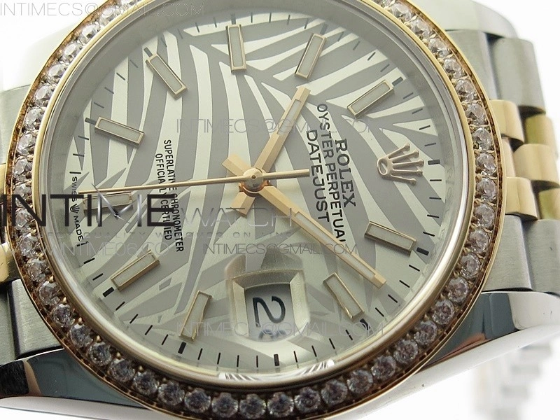 DateJust 36 SS RG 126281 BP 1:1 Best Edition Silver Gray Dial on Jubilee Bracelet