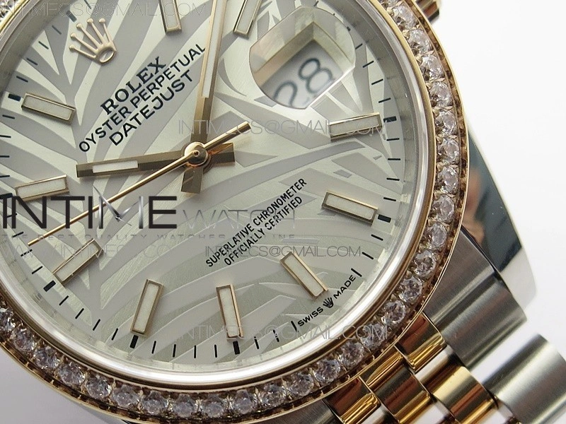 DateJust 36 SS RG 126281 BP 1:1 Best Edition Silver Gray Dial on Jubilee Bracelet
