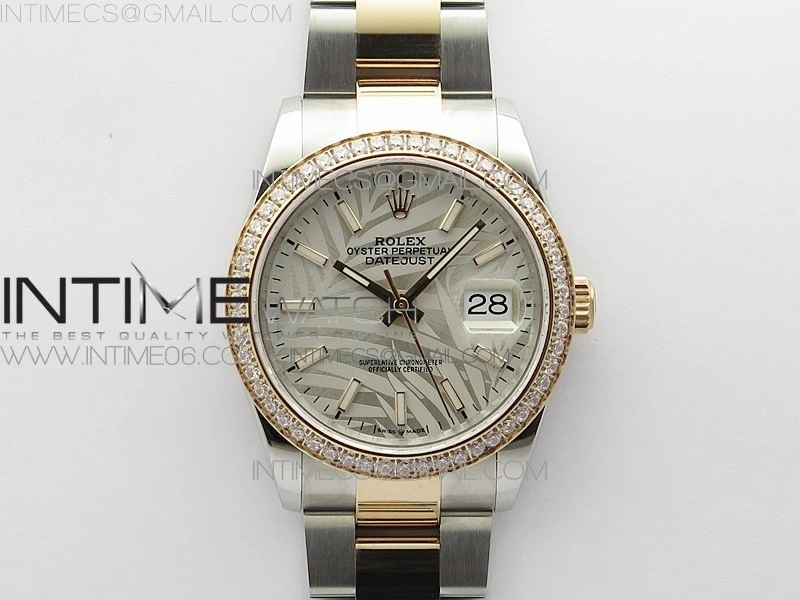 DateJust 36 SS RG 126281 BP 1:1 Best Edition Silver Gray Dial on Oyster Bracelet