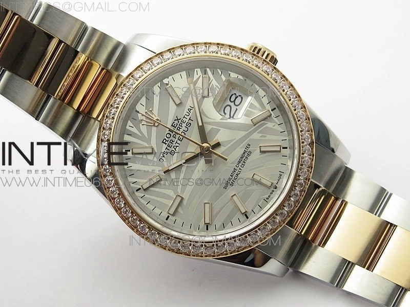 DateJust 36 SS RG 126281 BP 1:1 Best Edition Silver Gray Dial on Oyster Bracelet